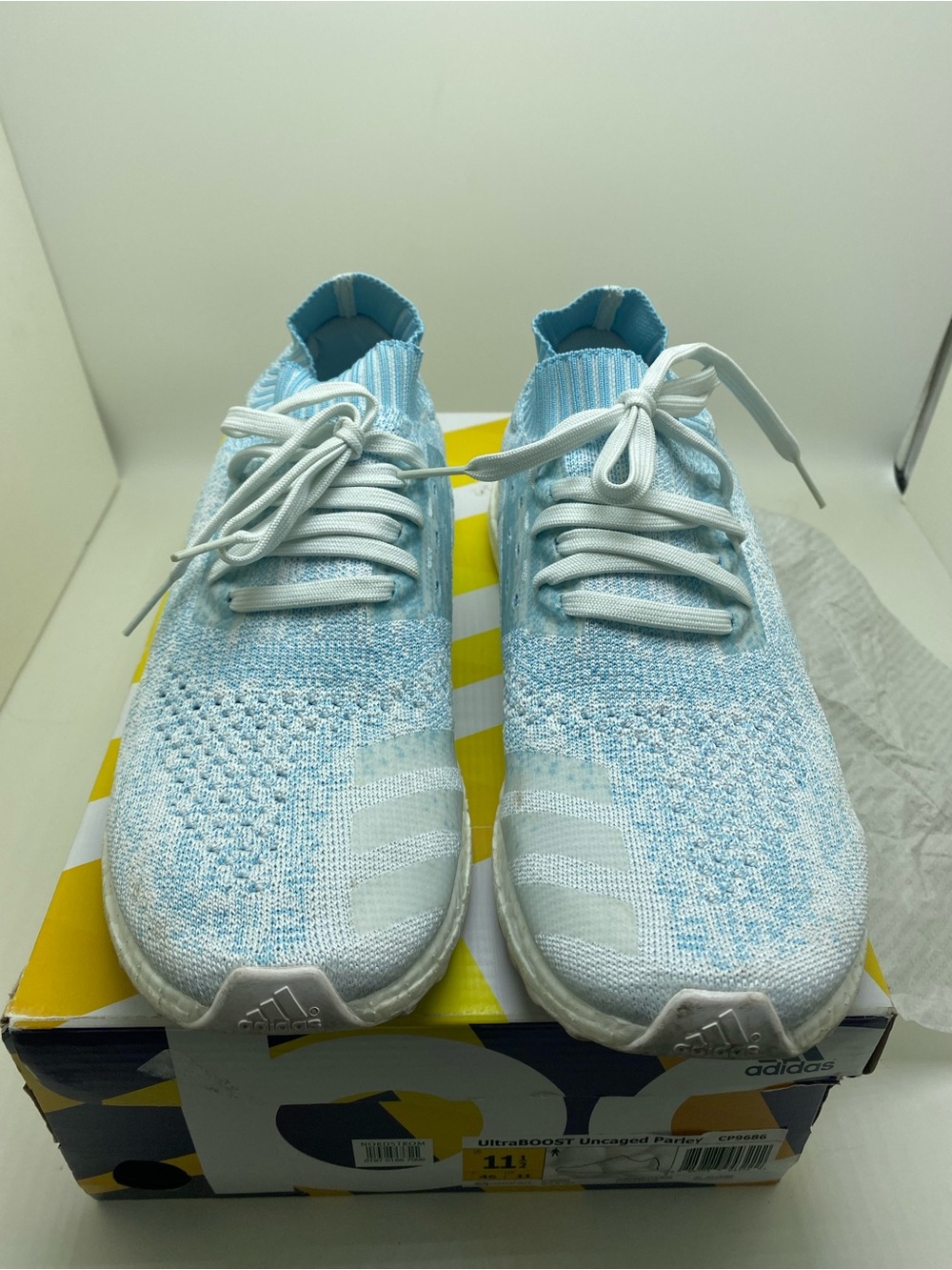 adidas Ultraboost Uncaged Parley Coral Bleaching Sneakers Size 11 1/2
